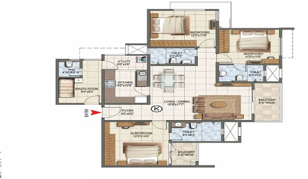 1 5 Bhk Floor Plan