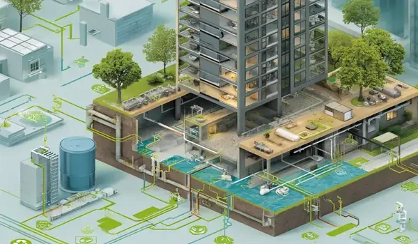 Featured Image of Greywater recycling systems and dual plumbing integration in green buildings